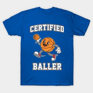 Certified Baller - Retro Basketball T-Shirt